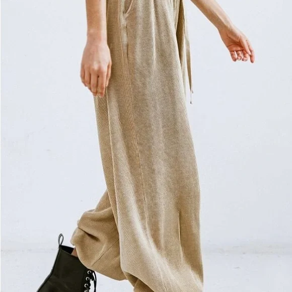 Washed Waffle Knit Jogger Pant - Picture 3 of 8